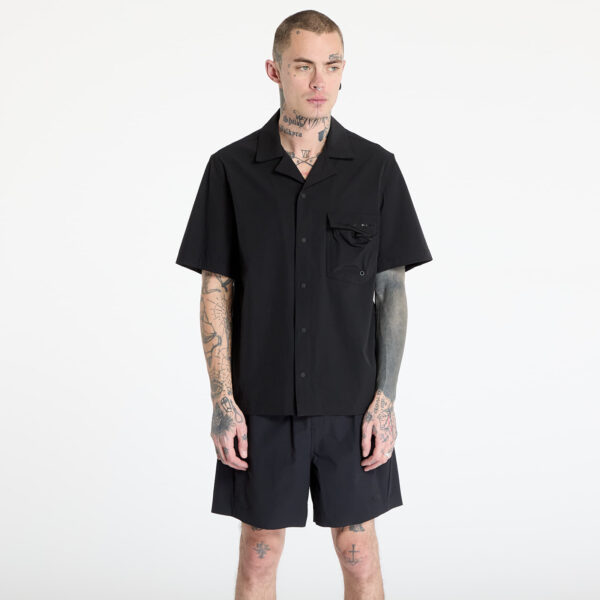 Ing Oakley Cuban Collar Shortsleeve Shirt Blackout S-alacsony-ár