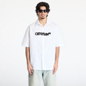 Ing Off-White Spray Arrow Popl Bowling Shirt White/ Black L-alacsony-ár