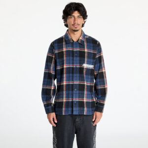 Ing RIPNDIP Robo Button Up Flannel Shirt Navy S-alacsony-ár
