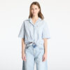 Ing Tommy Jeans Crop Linen Shortsleeve Shirt Blue M-alacsony-ár