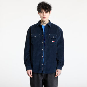 Ing Tommy Jeans Relaxed Cord Shirt Dark Night Navy S-alacsony-ár