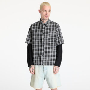 Ing Wasted Paris M Yard Tartan Shirt Age Black/ White M-alacsony-ár