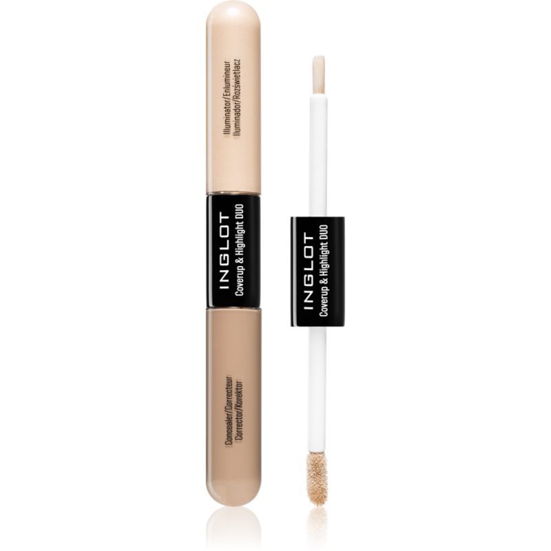 Inglot Coverup & Highlight Duo tartós korrektor élénkítővel árnyalat 102 6.6 ml-Ár