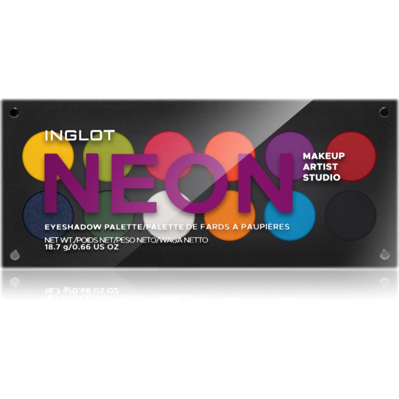 Inglot Makeup Artist Studio Palette szemhéjfesték paletta árnyalat NEON 18