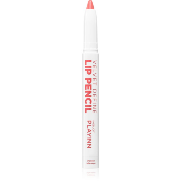 Inglot PlayInn Velvet Define Lip Pencil intenzív szájkontúrceruza árnyalat BLUSHING CORAL 61 1