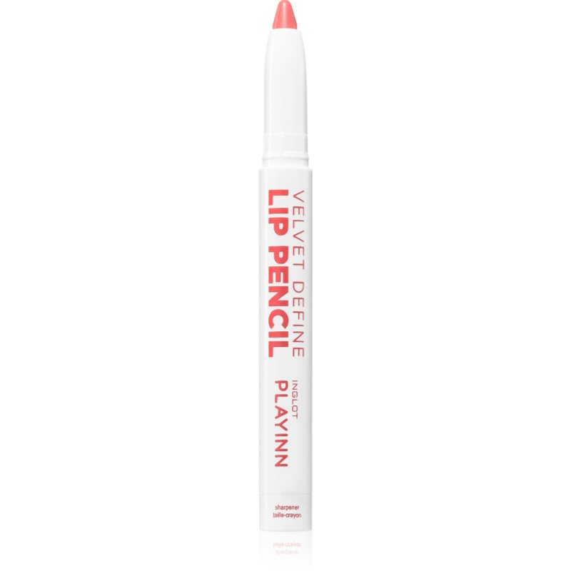 Inglot PlayInn Velvet Define Lip Pencil intenzív szájkontúrceruza árnyalat BLUSHING CORAL 61 1