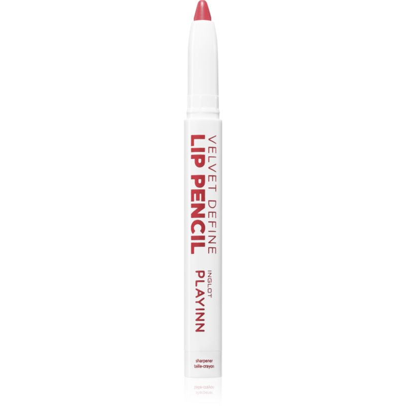 Inglot PlayInn Velvet Define Lip Pencil intenzív szájkontúrceruza árnyalat MUTED BERRY 66 1