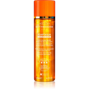 Institut Esthederm Adaptasun Golden Glow csillogó olaj napozáshoz magas UV védelemmel 125 ml-ár