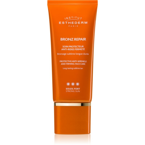 Institut Esthederm Bronz Repair Protective Anti-Wrinkle and Firming Face Care feszesítő arckrém a ráncok ellen magas UV védelemmel 50 ml-Eredeti