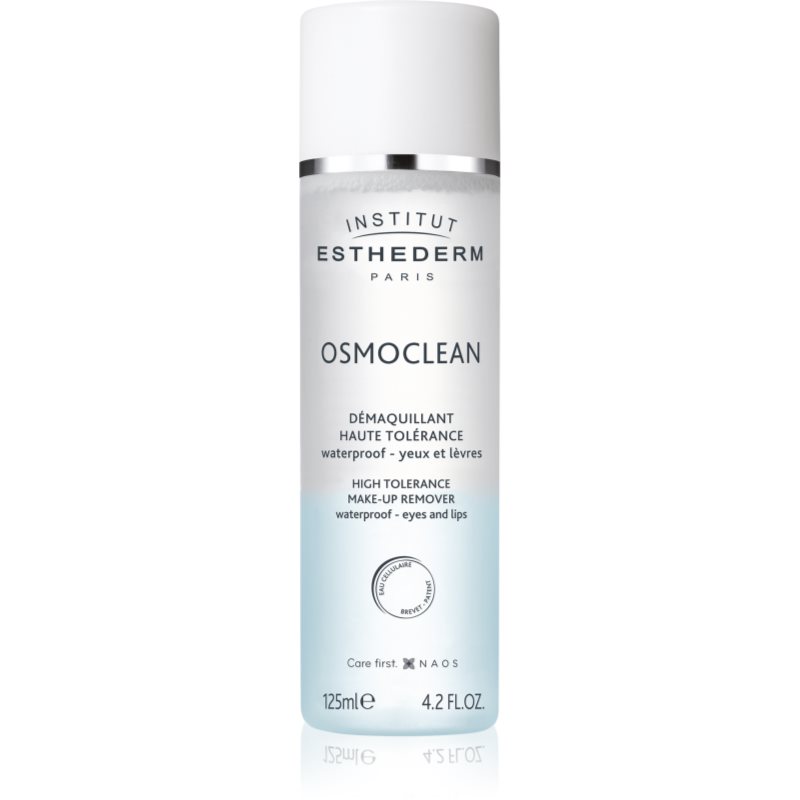 Institut Esthederm Osmoclean High Tolerance Make-up Remover kétfázisú festéklemosó szemre és az ajkakra 125 ml-Eredeti
