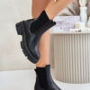 Insulated Chelsea slip-on ankle boots made of eco leather Big Star black