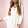 Insulated dress with hood ecru
