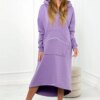 Insulated dress with hood purple