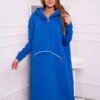 Insulated dress with hood purple blue