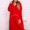 Insulated dress with hood red
