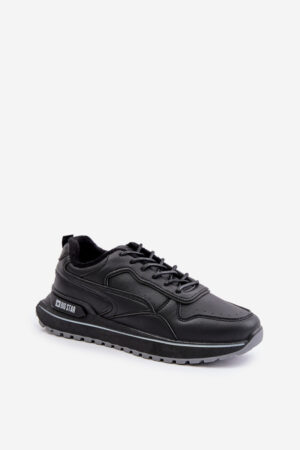 Insulated men's sneakers Big Star HI-POLY SYSTEM black