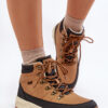 Insulated men's trekking shoes Lee Cooper brown