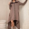 Insulated mocha dress with longer sides