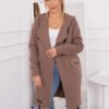 Insulated raincoat with mocha hood