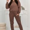 Insulated set sweatshirt + mocca pants