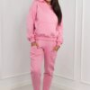 Insulated set sweatshirt + trousers light pink