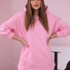 Insulated set with a light pink sweatshirt