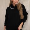 Insulated set with embroidery Los Angeles black