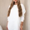 Insulated sweatshirt with California ecru inscription