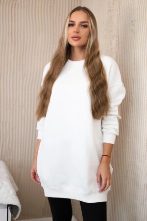 Insulated sweatshirt with California ecru inscription