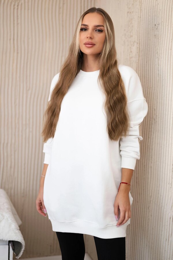 Insulated sweatshirt with California ecru inscription