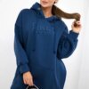 Insulated sweatshirt with embroidered inscription oversize jeans