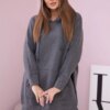 Insulated sweatshirt with graphite side slits
