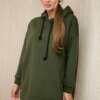 Insulated sweatshirt with khaki press studs