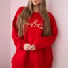 Insulated sweatshirt with red Ciao Bella inscription