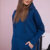 Insulated sweatshirt with slits on the sides jeans