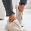 Insulated women's sneakers Big Star beige