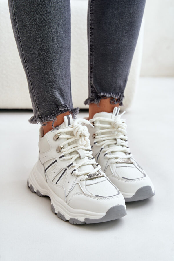 Insulated women's sneakers Big Star white