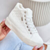 Insulated women's sneakers with Big Star stitching white