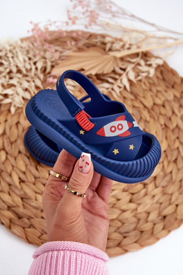 Ipanema Könnyű Gyermek Slides szandál állati motívummal sötétkék Rico