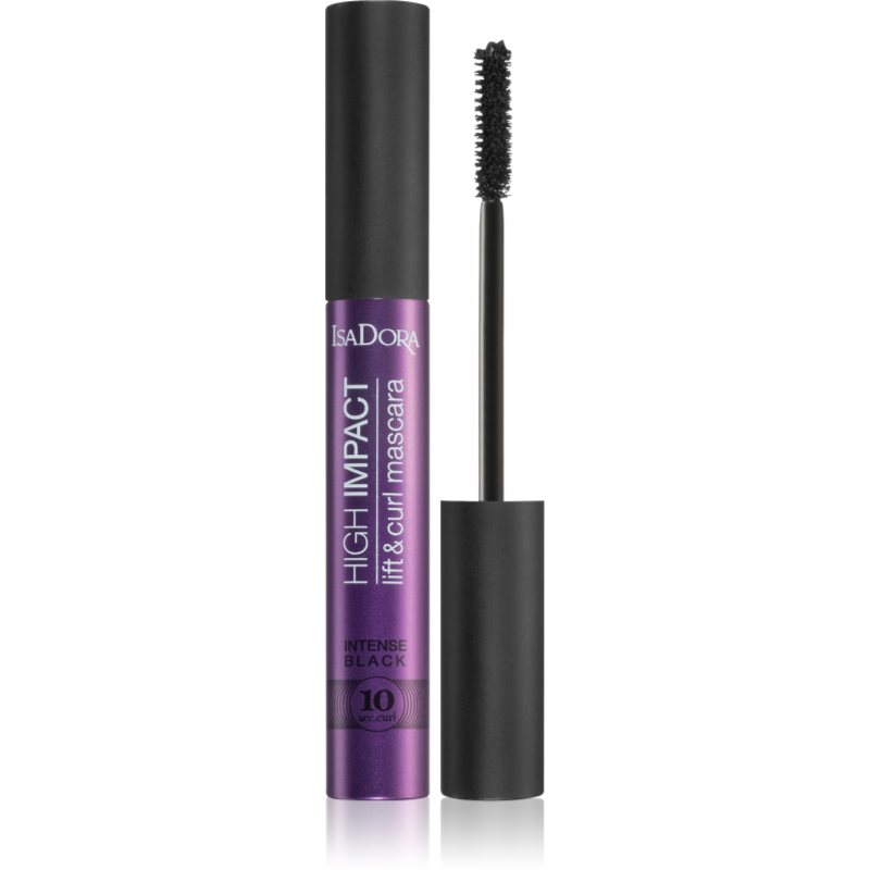 IsaDora 10 Sec High Impact Lift & Curl dúsító és göndörítő szempillaspirál árnyalat 31 Intense Black 9 ml-ár