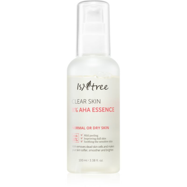 Isntree Clear Skin 8% AHA Essence arcmegújító esszencia A.H.A.-val (Alpha Hydroxy Acids) 100 ml-Ár Isntree Clear Skin 8% AHA Essence arcmegújító esszencia A.H.A.-val (Alpha Hydroxy Acids) 100 ml-Ár
