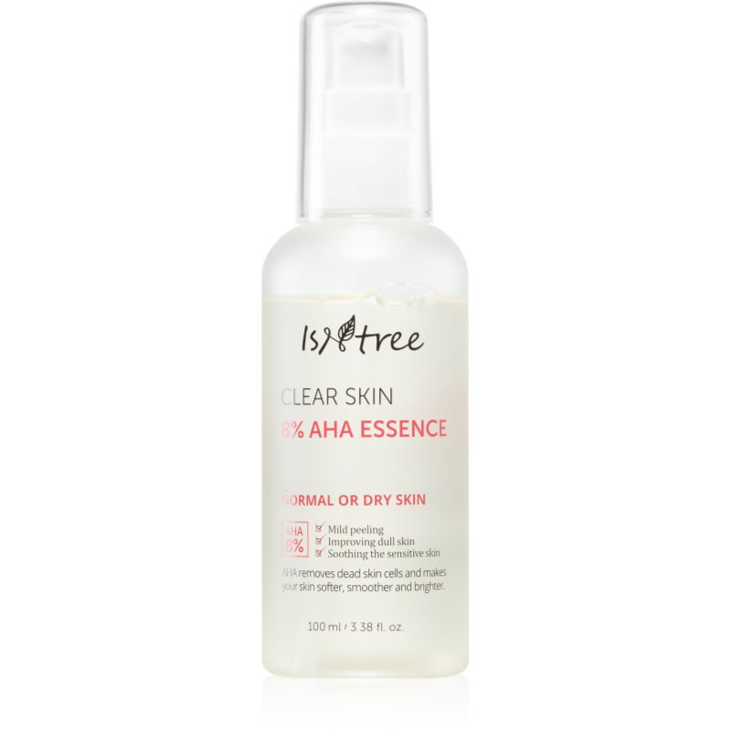 Isntree Clear Skin 8% AHA Essence arcmegújító esszencia A.H.A.-val (Alpha Hydroxy Acids) 100 ml-Ár