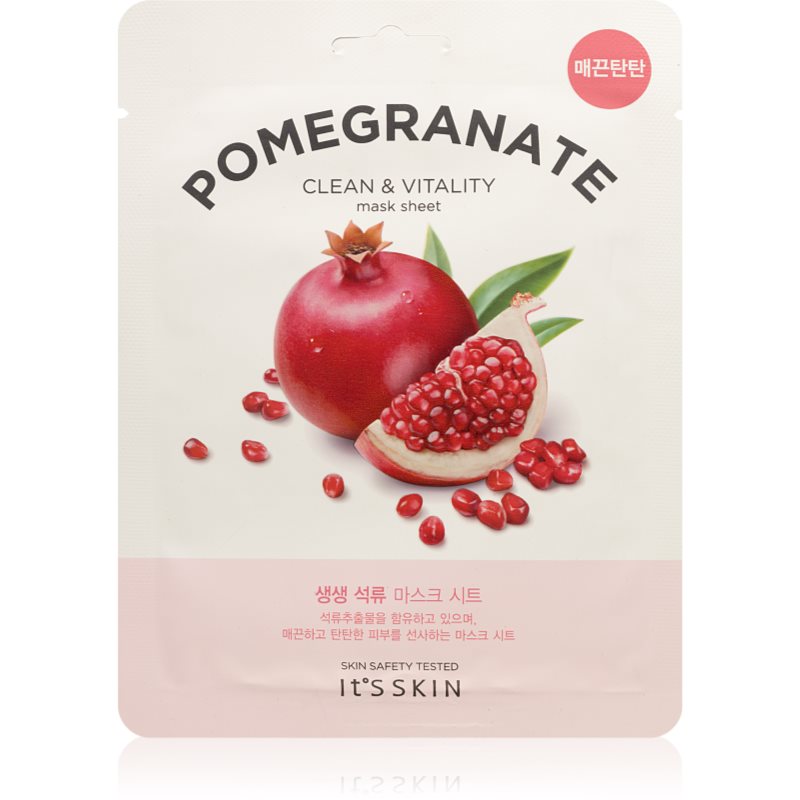 It´s Skin The Fresh Mask Pomegranate szövet arcmaszk az arcbőr élénkítésére és vitalitásáért 20 g-Ár