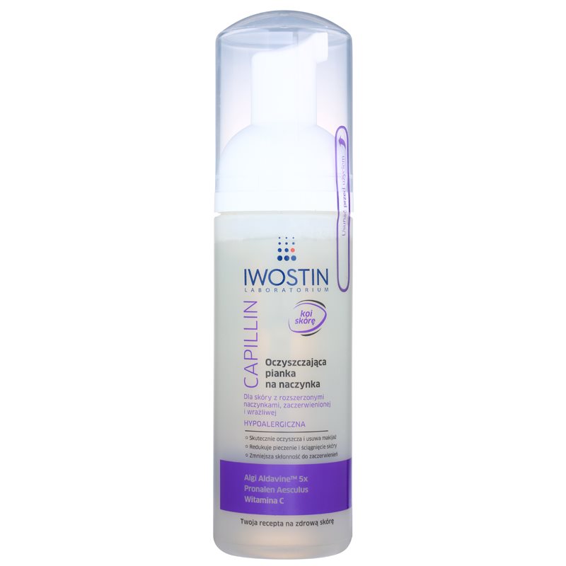 Iwostin Capillin tisztító és lemosó hab a kitágult vénás és érzékeny bőrre 165 ml-Eredeti
