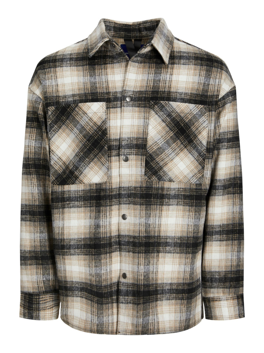 JACK & JONES Átmeneti dzseki 'Bane'  homok / antracit / szürke melír / fehér-Hungary