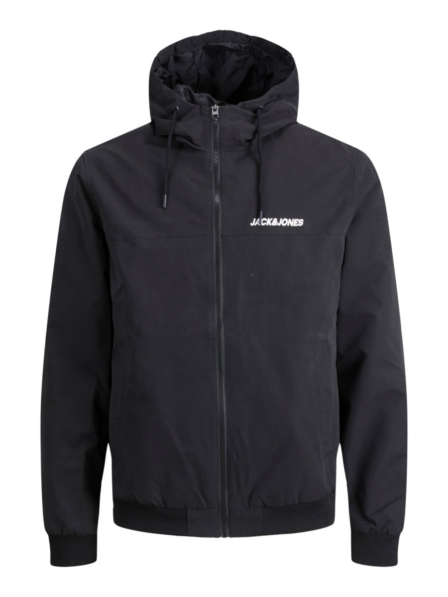 JACK & JONES Átmeneti dzseki 'JJERush'  fekete / fehér-Hungary