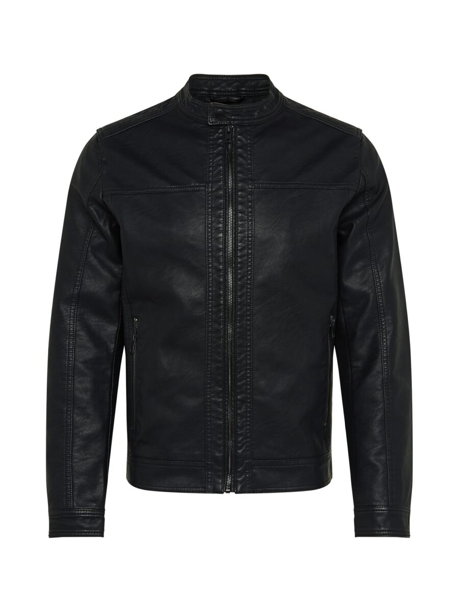 JACK & JONES Átmeneti dzseki 'JJWarner'  fekete-hu
