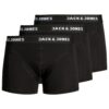 JACK & JONES Boxeralsók 'Anthony'  fekete / fehér