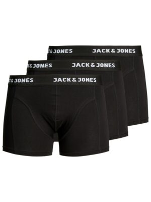 JACK & JONES Boxeralsók 'Anthony'  fekete / fehér