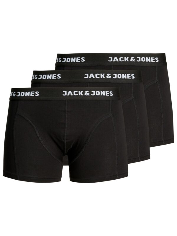 JACK & JONES Boxeralsók 'Anthony'  fekete / fehér